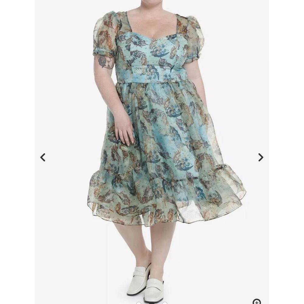 Hot Topic Thorn & Fable dress XL mesh angel ethereal ren faire fairy feminine